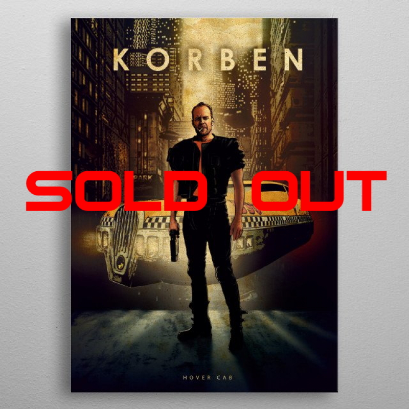 Displate Metall-Poster "Korben with Hover Cab" *AUSVERKAUFT*